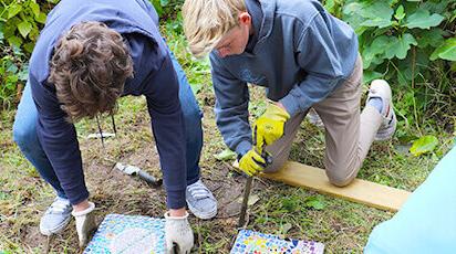 Mosaic garden tiles